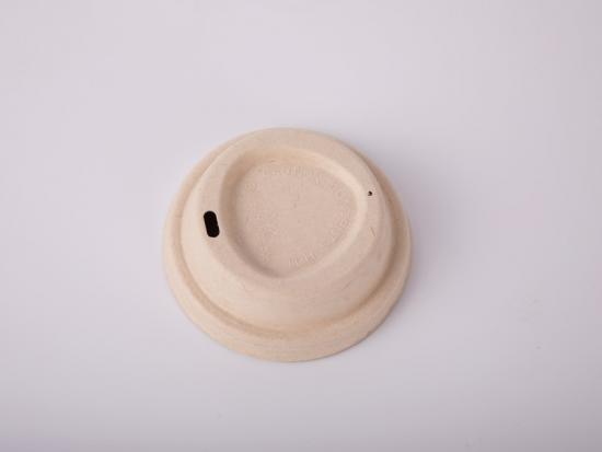 Compostable  Paper Coffee cup  flat lid