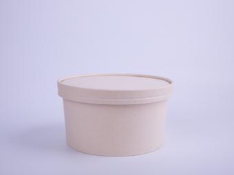 750ml kraft Paper Bowl With Secure Clear Lids