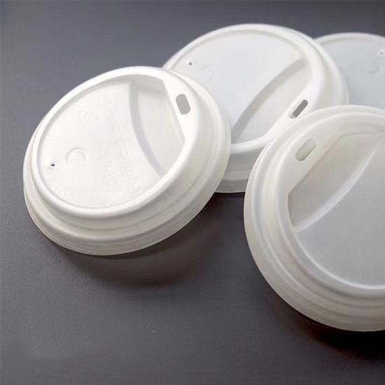 Biodegradable CPLA Plastic Coffee Cup Lids