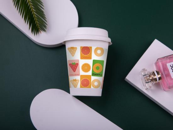 10oz biodegradable paper cup