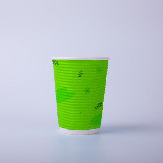 water-based 8oz ripple wall paper cup
